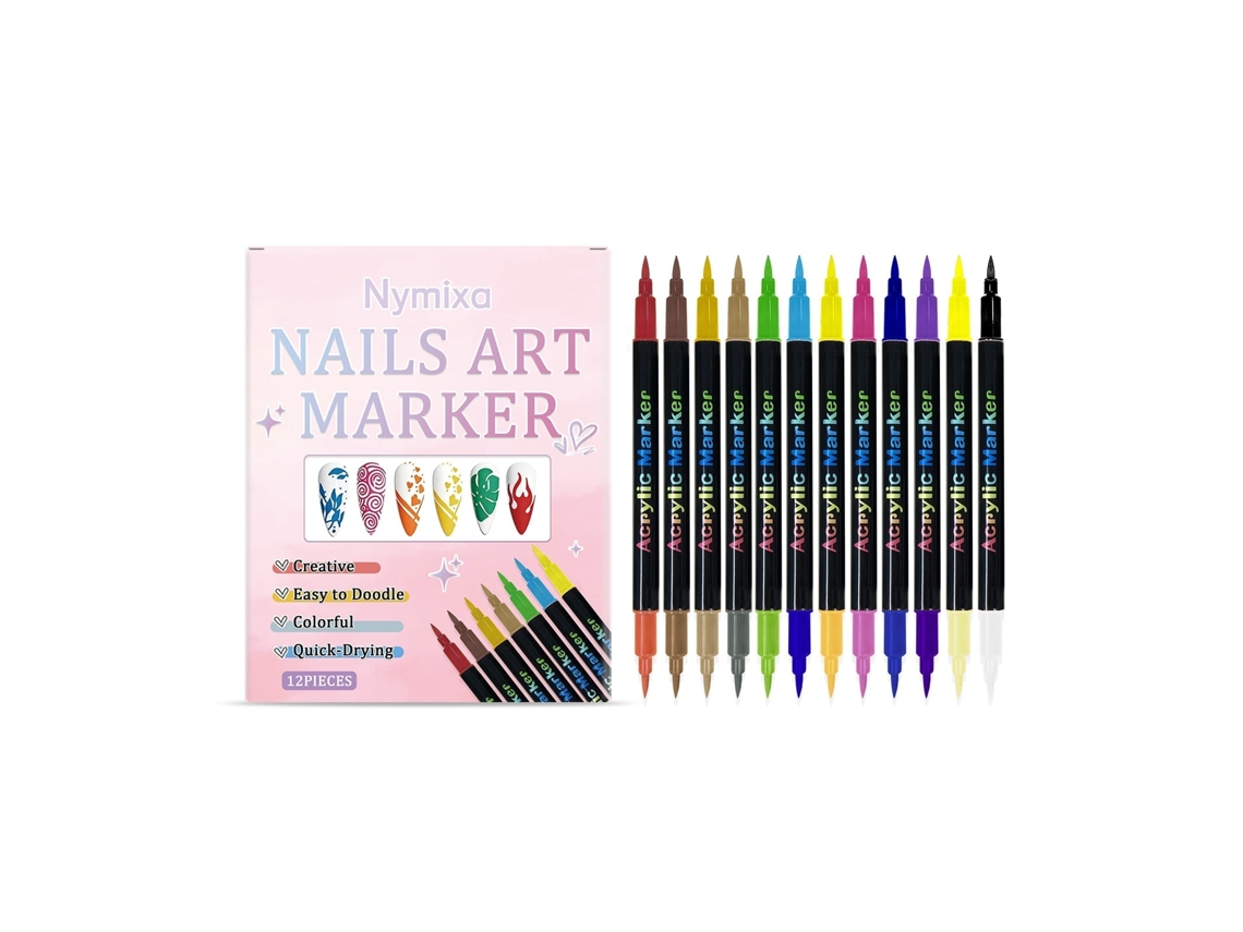Caneta de Arte com Duas Pontas para Unhas Diy e Decoração LAXISCREED