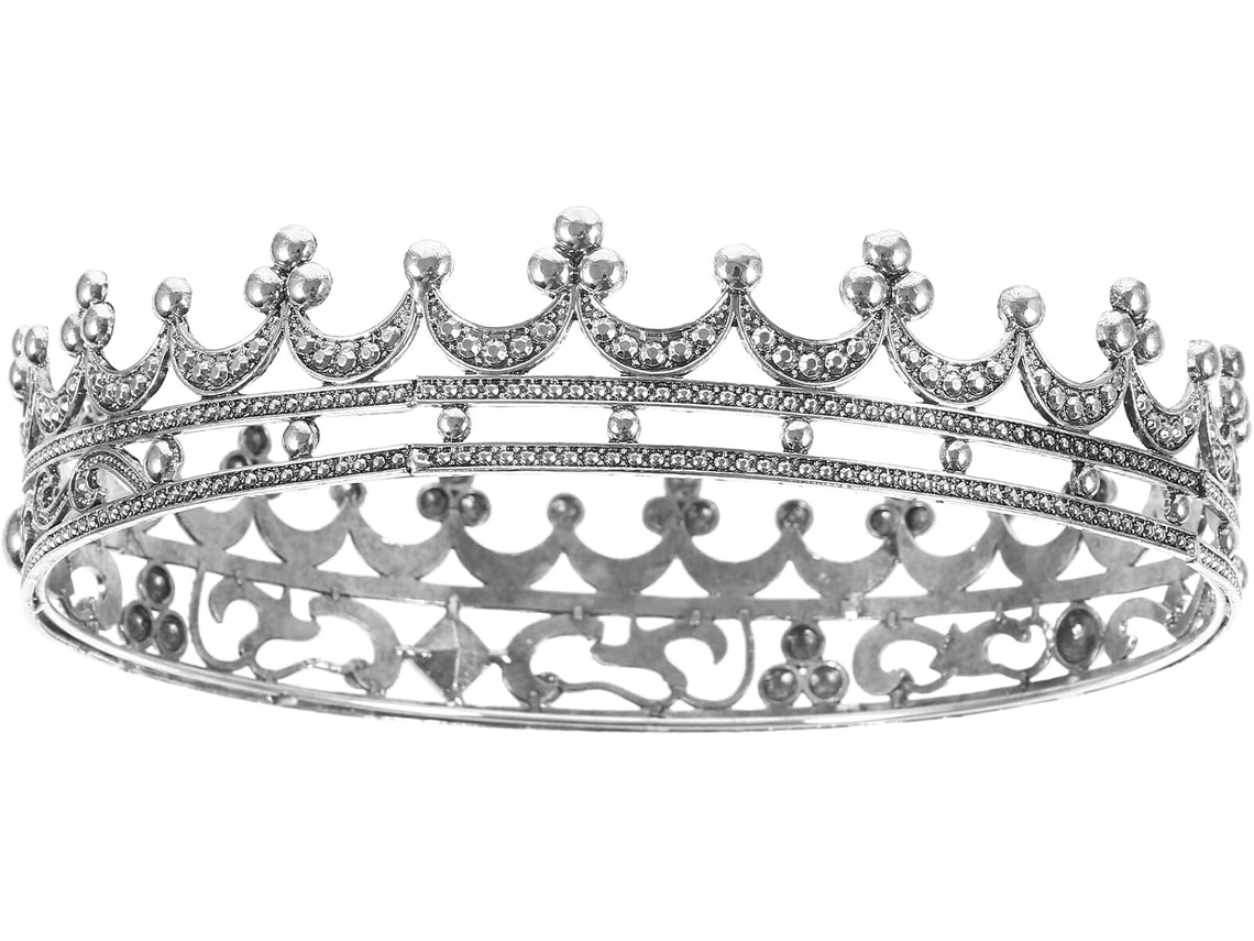 Coroa Retrô Ciieeo Para Homens Adultos, Acessório De Cabelo Em Metal, Decoração De Cabeça Para