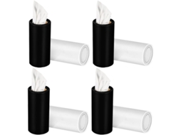 Porta-lenços Cilíndrico Para Carro Em Papel Natural, Pacote Com 8 Unidades, Densidade