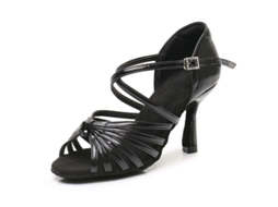 Sapatos de Dança com Salto Alto para Iniciantes e Praticantes Antiderrapante Confortável Tamanhos 34 41 Preto 8 Cm | S/MARCA