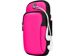 Suporte Para Celular De Braço Para Corrida Feminina, Pulseira Fitness (inclui Apenas A Pulseira, corrente De Ferro Vermelho Rosado)_max