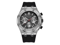 Relógio Masculino Multifuncional Ochstin 6100e Com Movimento De Quartzo, À Prova D'água E Pulseira De Tpu.