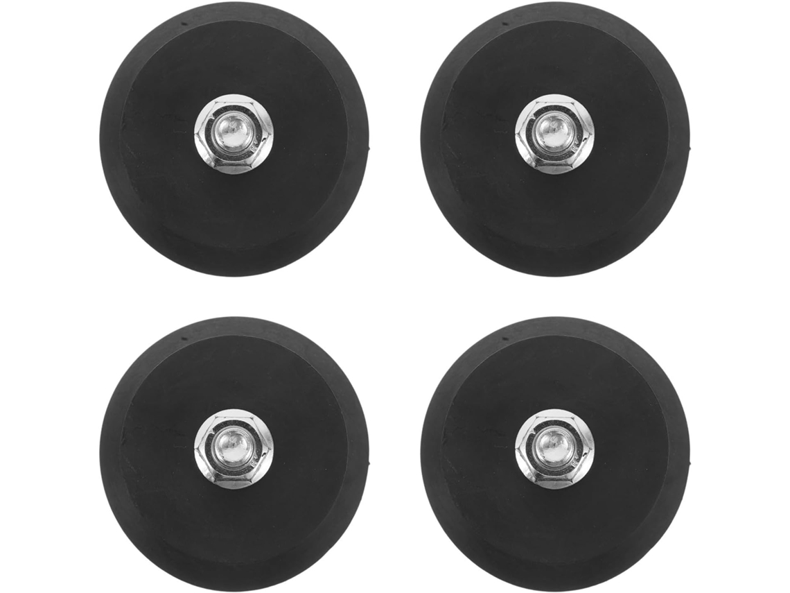 Conjunto De 4 Almofadas Antivibração De Borracha Preta Para Compressor De Ar E