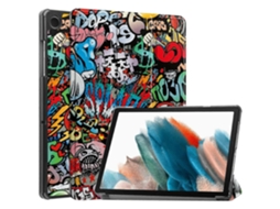 Compatível Com Samsung Galaxy Tab A9 Capa Dobrável Para Tablet Suporte Triplo Em Couro Pu Estampa, Proteção Inteligente E Multico Tuotuo