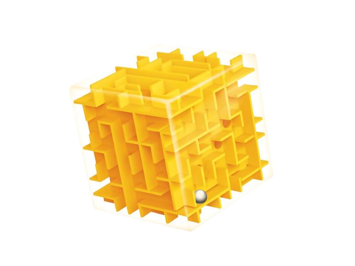 Mali cubo Labirinto 3d com Bola Rolante Jogo de Quebra cabeça Infantil Brinquedo Inteligente