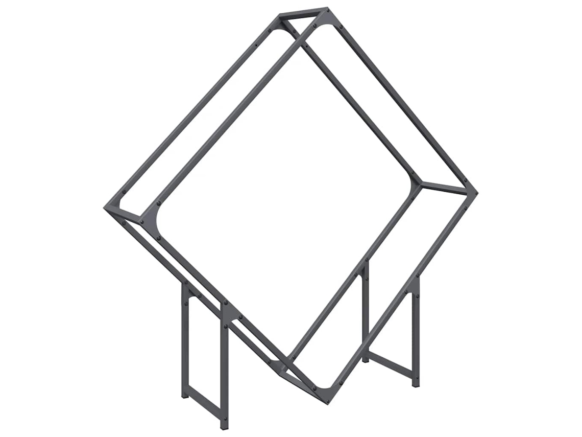 Firewood Rack, Firewood Racks Vidaxl Antracite Aço (100 X 25 X 100 Cm)