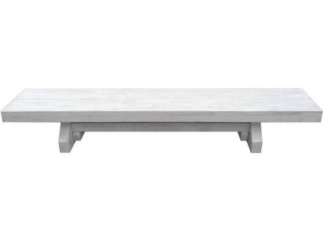Banco de Jardim  Sudexpress (Branco - Madeira - 200x47x43 cm)