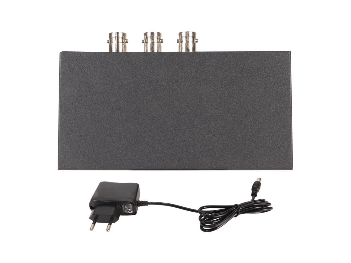 Divisor SDI Profissional 1x2 S/MARCA compatível com 3G HD SD SDI 1080p e 2 saídas BNC para estações de TV, monitoramento e segurança