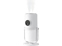 Umidificador Portátil Pequeno Umidificador De Névoa Fria Com Suporte Giratório De 360°, Luz Noturna Quente Com Escurecimento Contínuo Zeuxo (branco)