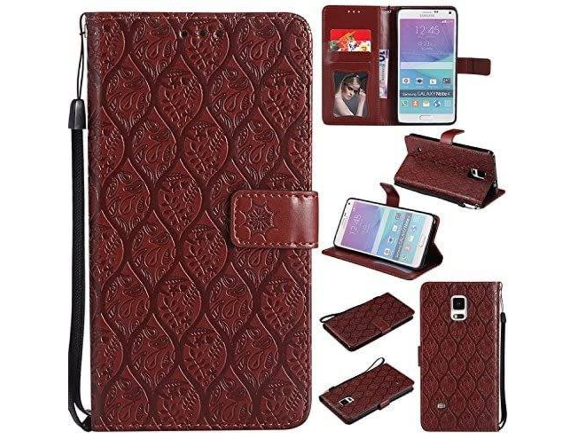 Capa Samsung Galaxy Note 4 5.7 HONGWE. Castanho