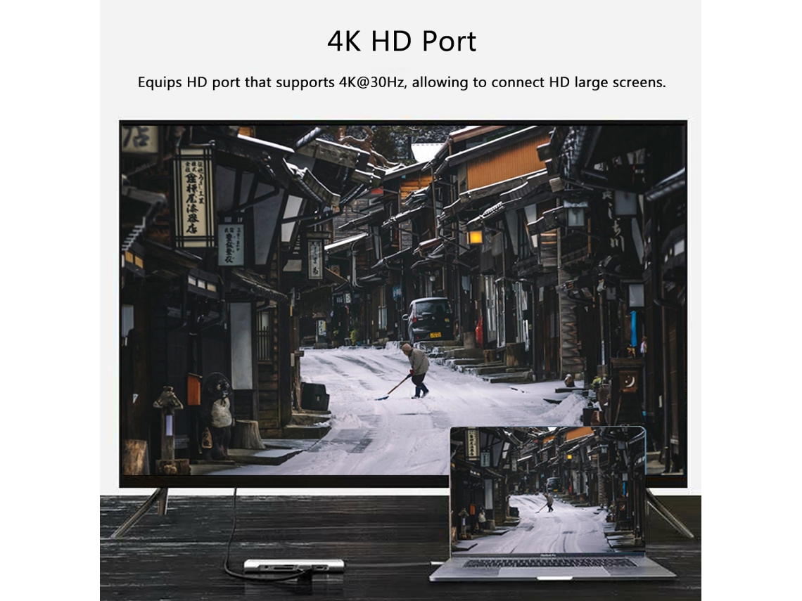 Hub Usb c 6 em 1 LAXISCREED