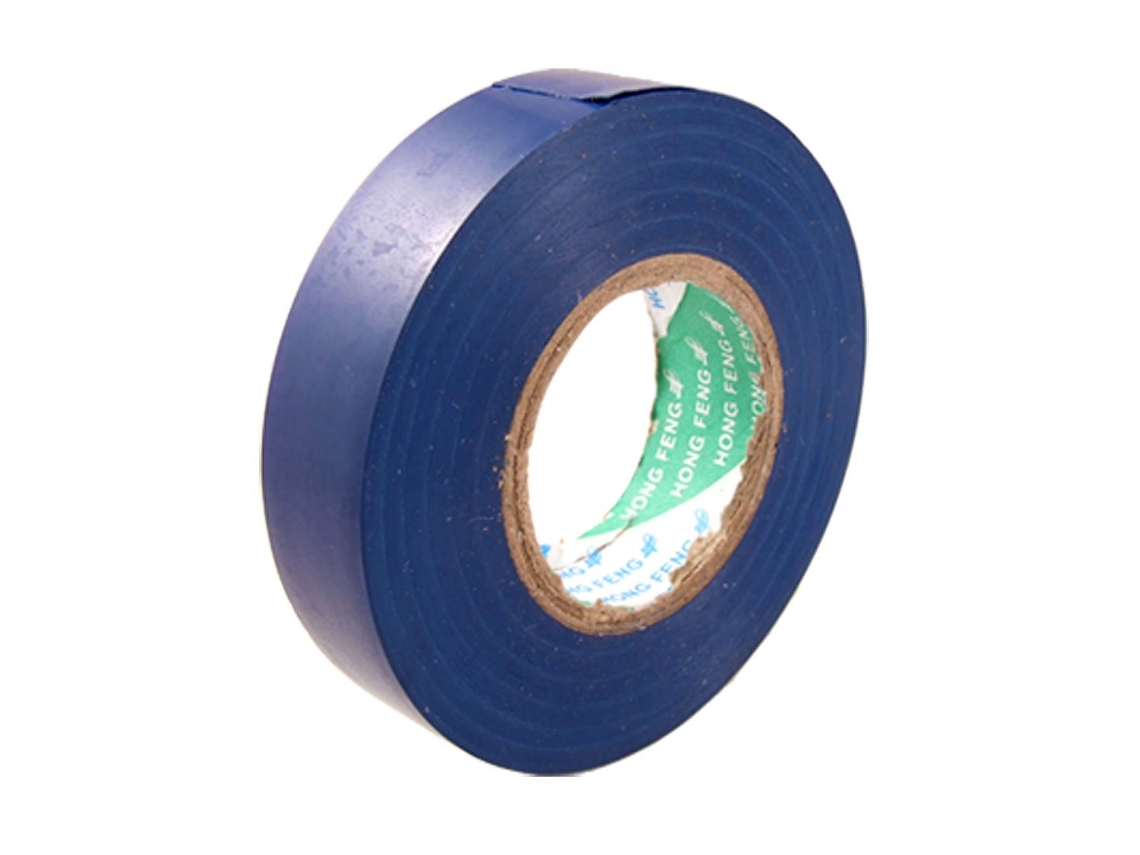 Rolo de Fita Isolante Autoadesiva de Pvc Azul com 17 Mm de Largura CHABERLU