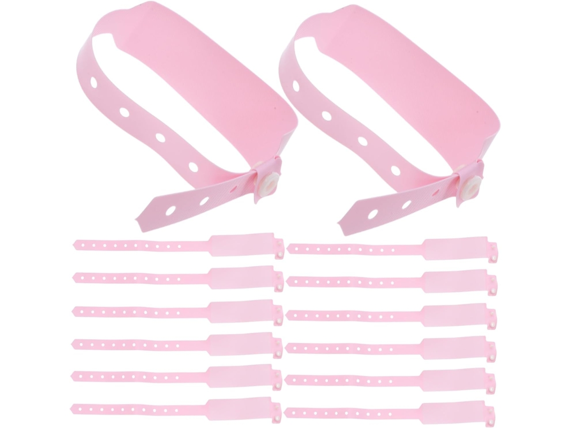 Pulseiras De Identificação Médica Callaron Para Hospitais, Rosa, Resistentes A Líquidos E Com Possibilidade De Escrita