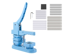 Máquina Para Fazer Crachás Quadrados Succebuy 50x50 Mm, 100 Kits De Botões, Azul