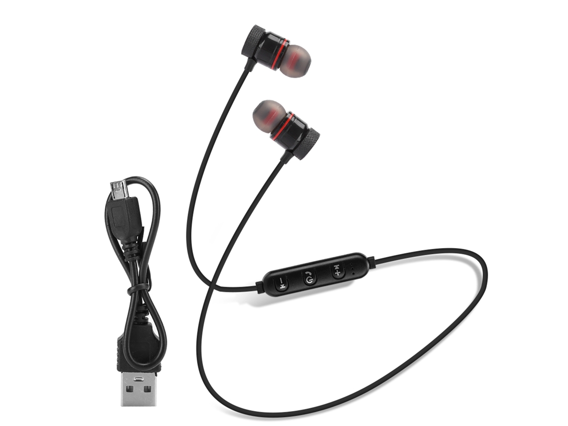 Fone De Ouvido Bluetooth Sem Fio Intra-auricular Com Redução De Ruído Para Esportes Preto