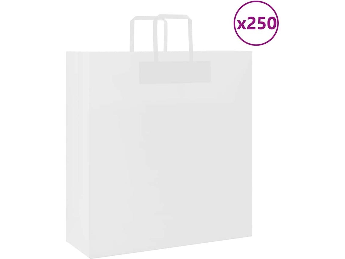 Paper Bag, Paper Bags Vidaxl Branco Papel (45 X 17 X 48 Cm)