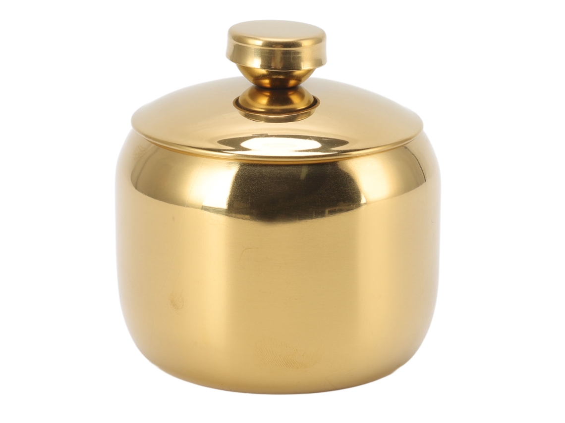 Pot de Tempero Inox Dourado com Tampa LAXISCREED
