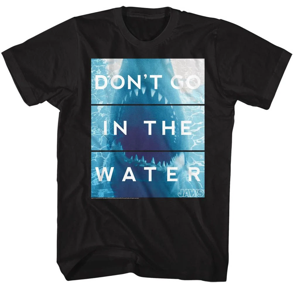 Rockinstone Jaws Movie Don't Go Black Adult T-shirt Classic Size:l