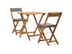 Bistro Set, Bistro Sets Vidaxl Cinzeto Madeira (n/a)