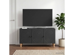 Vidaxl Gabinete Para Tv 99 X 34,5 X 50 Cm Preto Derivados De Madeira