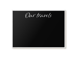 Magnetic Wall Board Our Travels For The Office Espelharte (100x70 Cm)