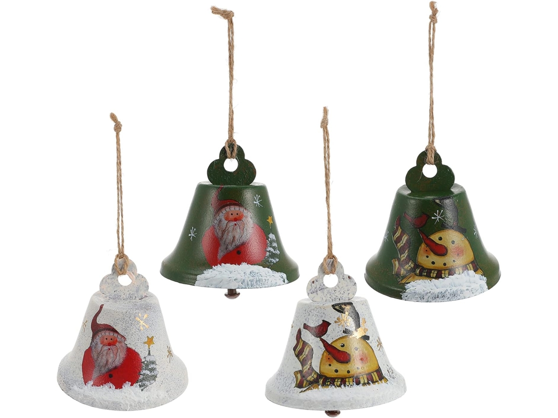 4 Peças Lot De Cloches De Suspensues Décoration Pour Sapin De Et Cadeau