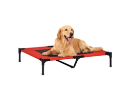 Cama elevada para pets, tecido Oxford, zona respirável, 91,5x76,2x18cm