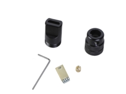 Carcaça Metálica Usb 5 Pinos Para Reparação De Cabo, Acabamento Preto
