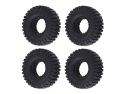 Pneus de Borracha Business 4 para Carro Rc Crawler 1/24 1/18 com Espuma para Axial Scx24 Fms Fcx24 Ax24