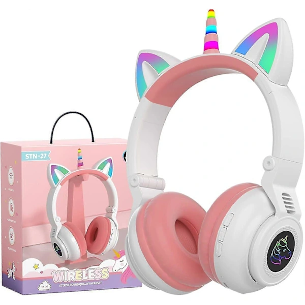Fones De Ouvido Sem Fio Unicórnio, Fones Bluetooth Para Crianças Pequenas, Meninas E Meninos, Compatíveis Com Laptops Tablets, In -aquaforge