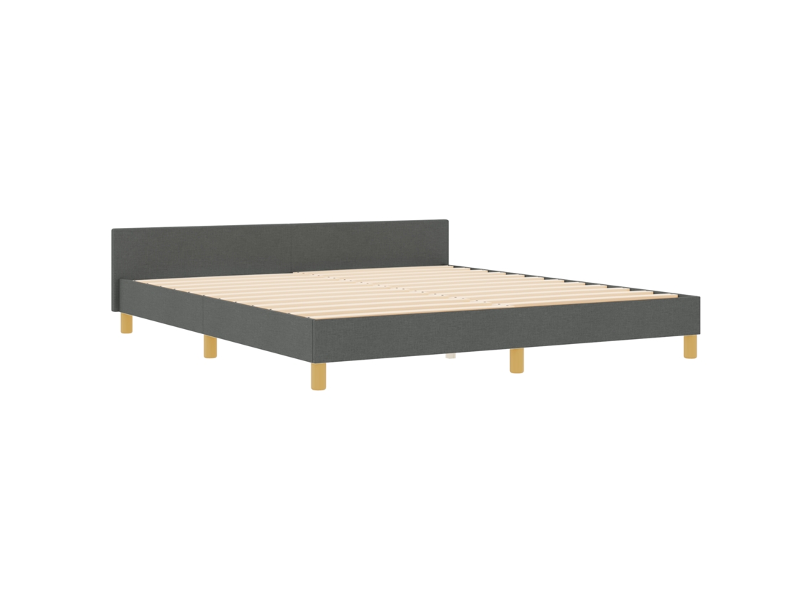 Estrutura De Cama King Size Com Cabeceira Vidaxl Fabric (183x203 Cm)