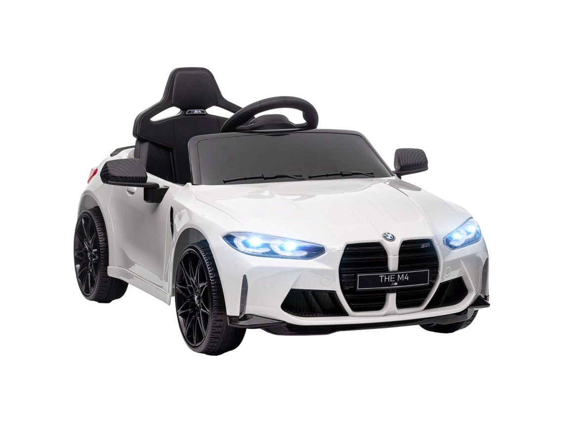 Carro Elétrico Infantil 12v com Controle Remoto, Luzes Led, Música e Buzina, para 3 6 Anos, Preto