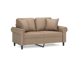 2-seater Sofa, 2-seater Sofas Vidaxl Marrom Couro Artificial (n/a)