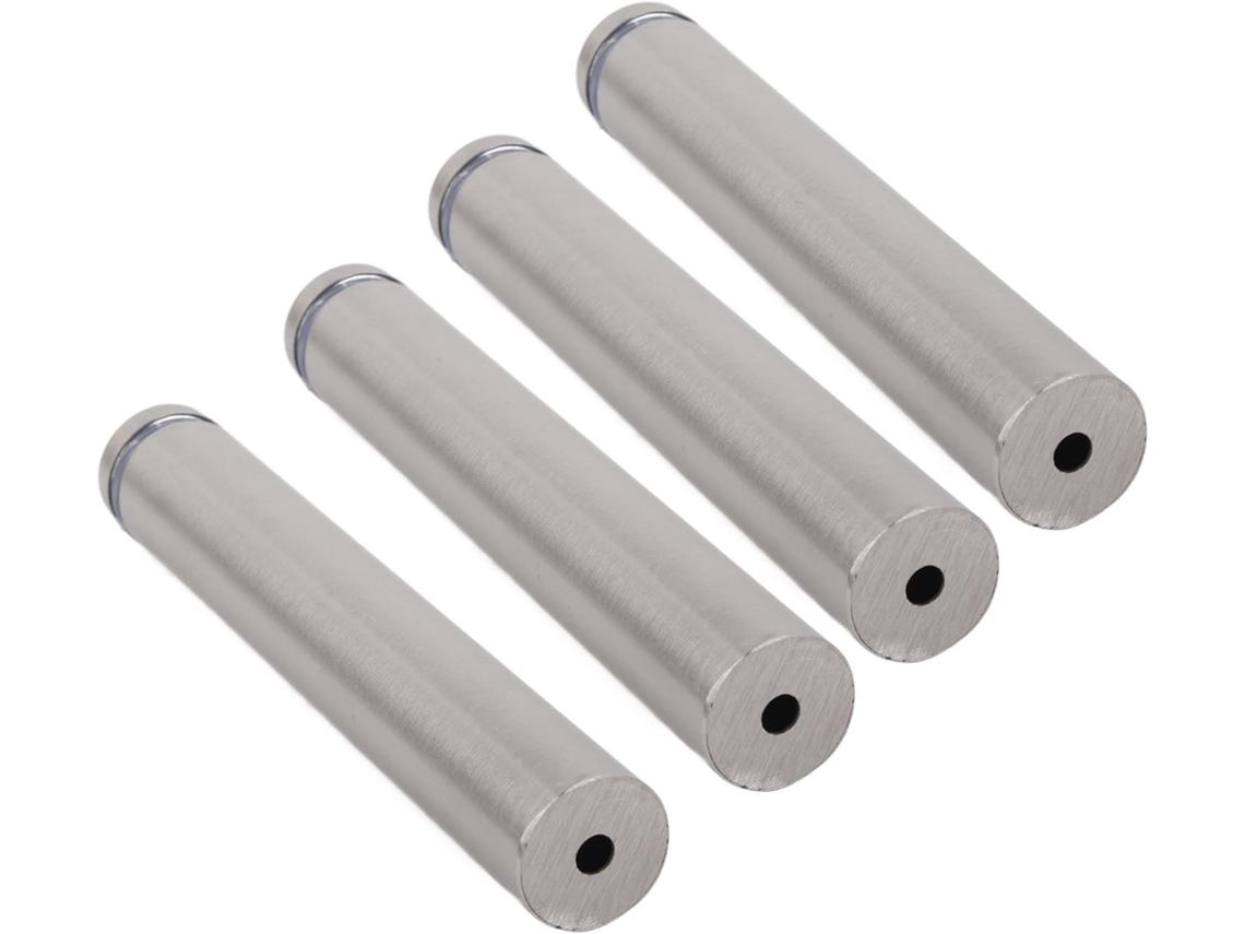 Conjunto De 4-hastes Suporte Para Vidro Oco Hyuduo Com Parafusos Montagem Na Parede Em Aço Inoxidável Publicidade 19*120