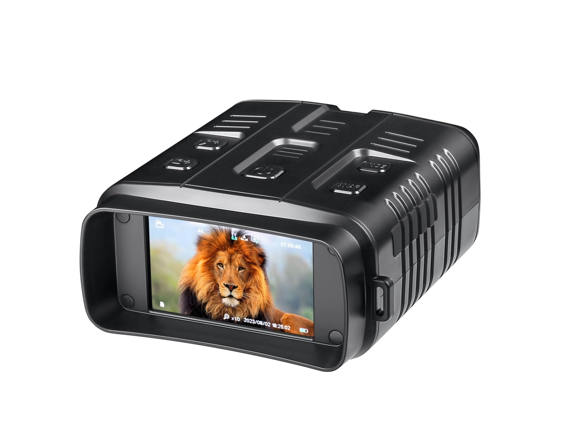 Binóculos de Visão Noturna Óculos de Visão Noturna 4K para Adultos Visão Noturna Infravermelha Digital de 3 '' Pode Salvar Fotos e Vídeos BISBISOUS