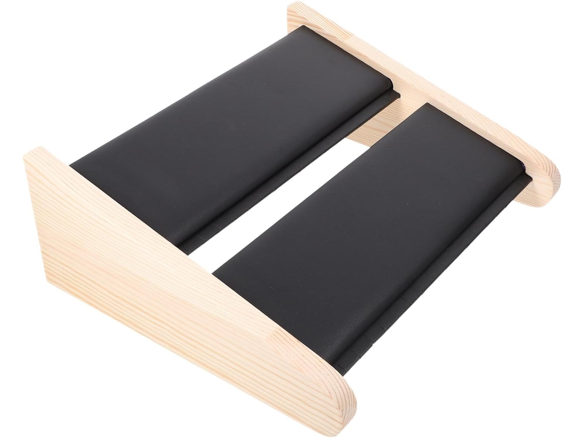 Suporte Madeira Escura Colares Camadas Acabamento Resistente Rebarbas Ideal Armazenamento Profissional Feiras GOKOCO