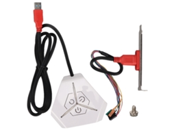 Interruptor De Energia Externa À Prova D'água Com Design Aerodinâmico Em Arco E Duas Portas Usb Para Mesa De Trabalho E Dispositivos Móveis