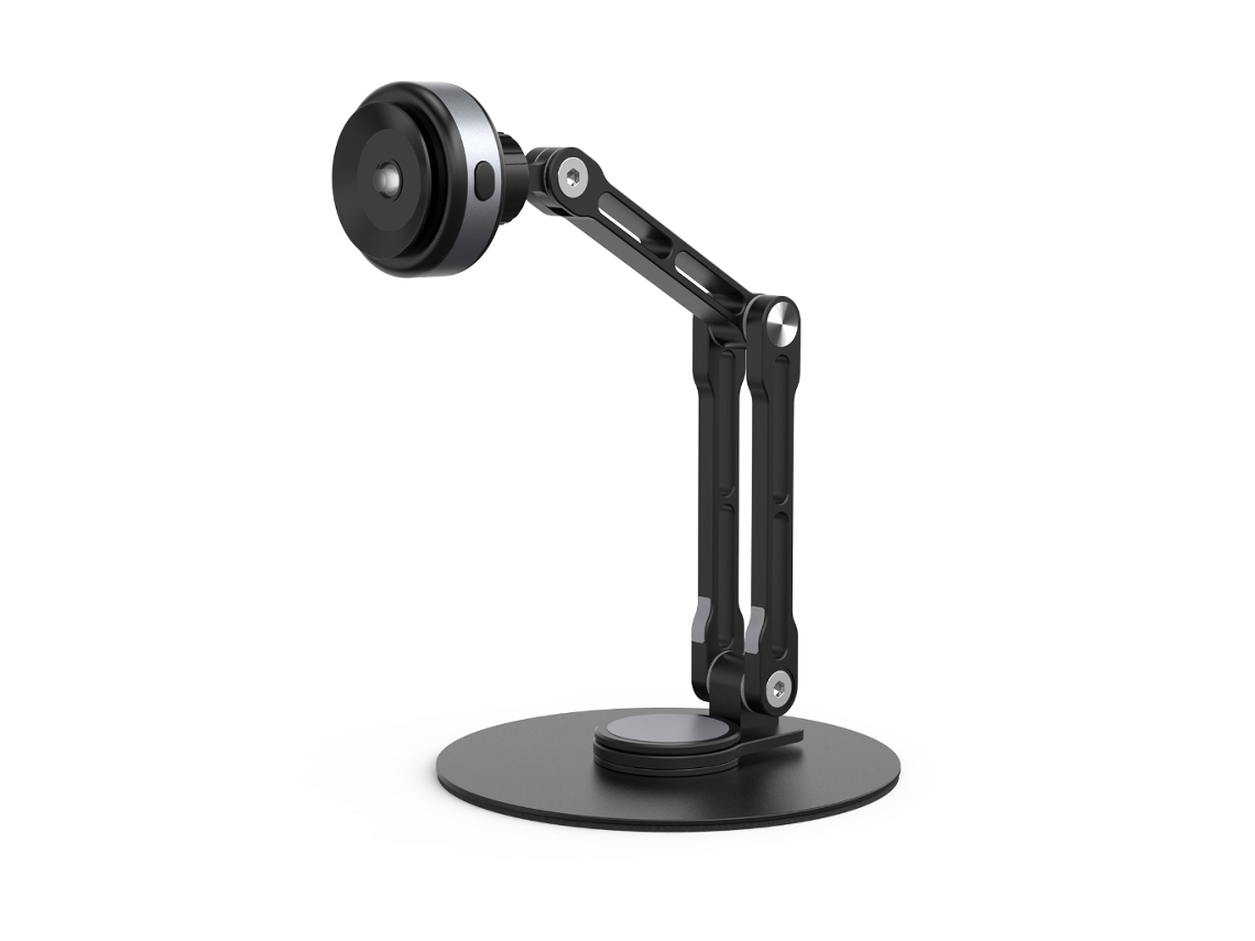 Suporte Ajustável Para Tablet Com Ventosa. Suporte De Alumínio Para Tablets E Smartphones. Rotação De 360° E Altura Ajustável.