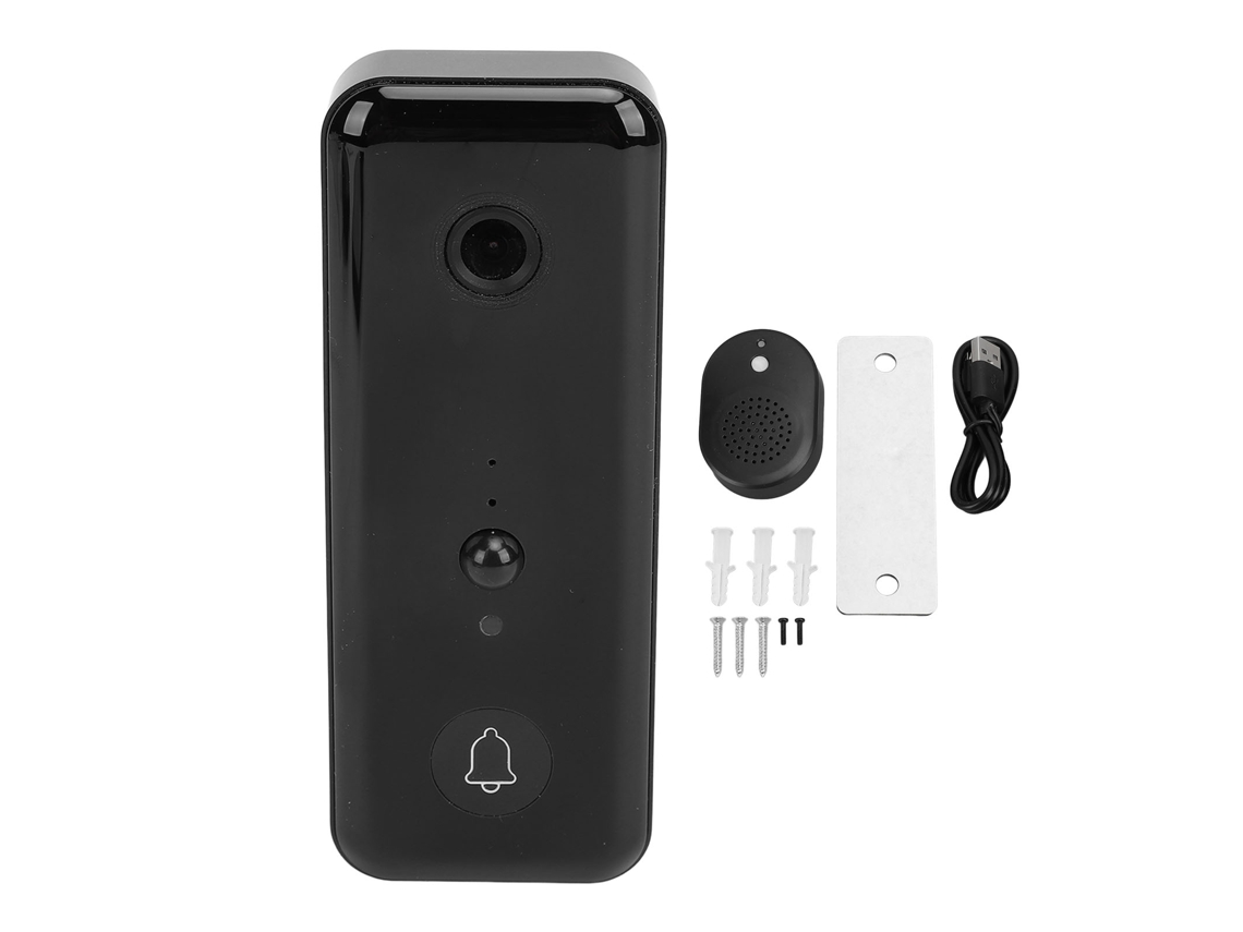 Câmara De Campainha Wifi 2.4g 720p Hd Visão Noturna Reconhecimento Humano Ai