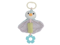 Mali brinquedo de Pelúcia para Carro de Bebê Pinguim com Som Chocalho Leve Portátil para Viagens