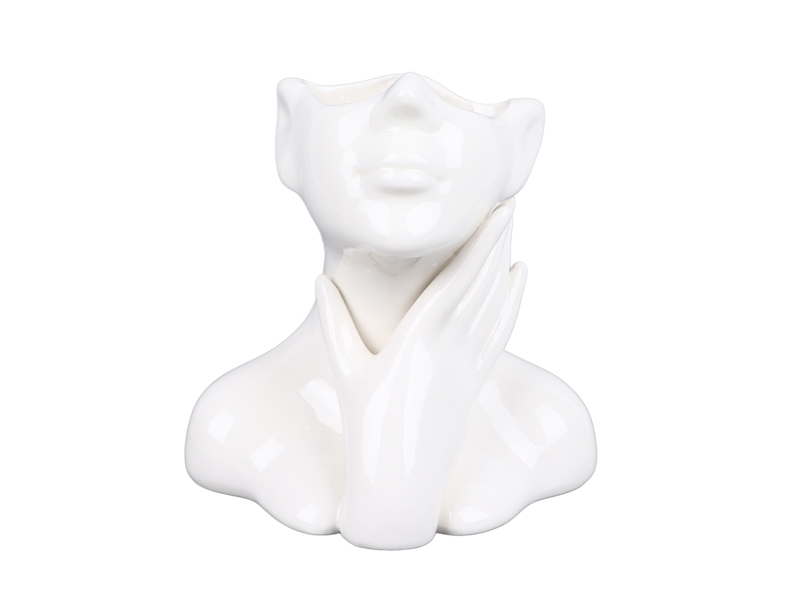 Vaso De Porcelana Estilo Nórdico Feminino Decoração