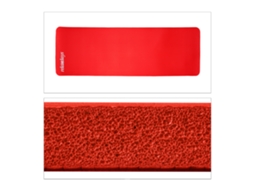 Tapete De Ioga Relaxdays 1 Cm, Para Pilates E Fitness, Proteção Articular, Com Alça, 60 X 180 Cm, Vermelho
