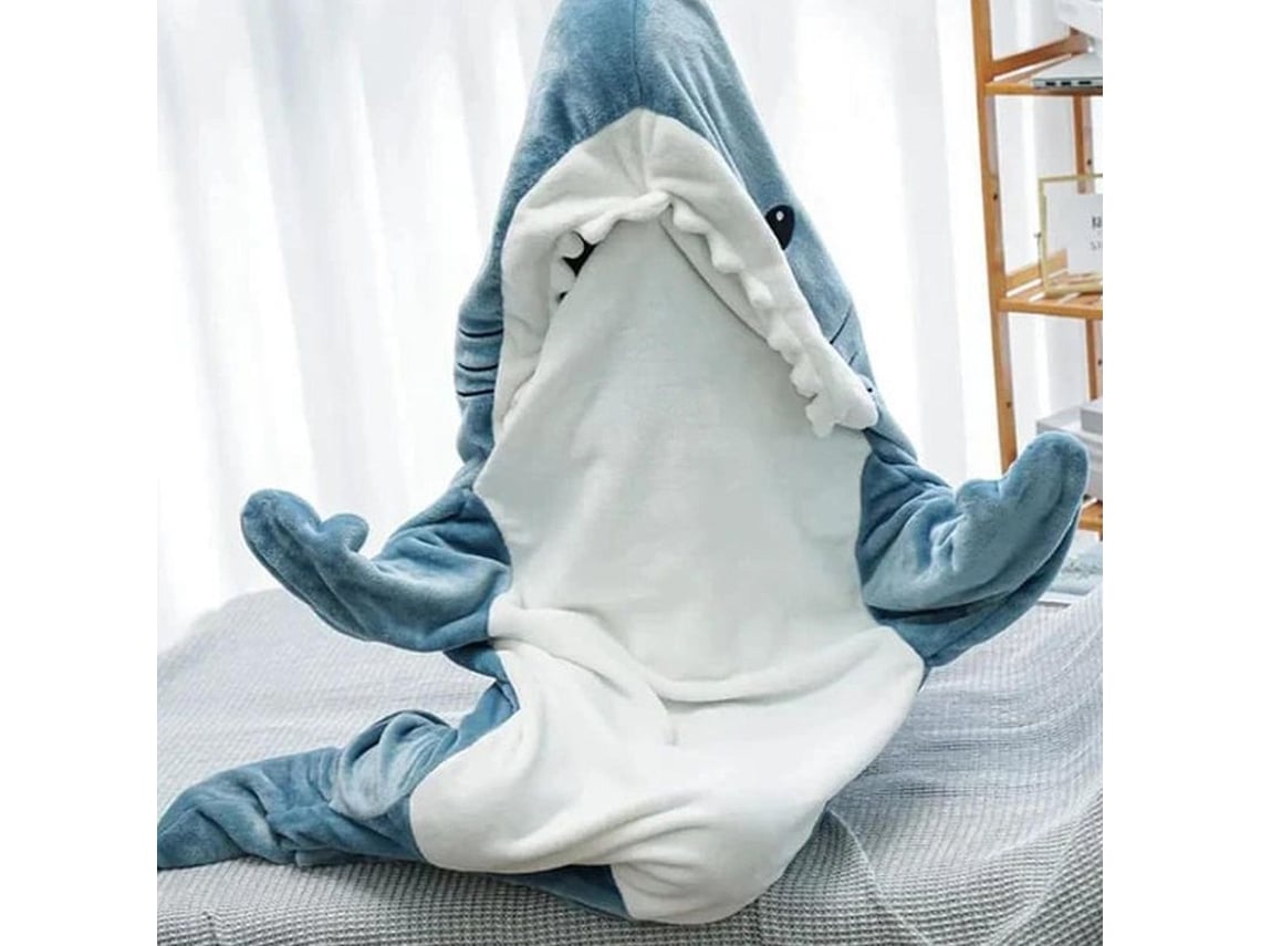 2026 cobertor Sudadera Tibio com Capuz de Tubarão para Adultos, Fleece Flannel Super Macio