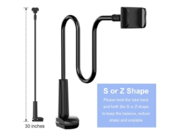 Lurelia Suporte Flexível Para Webcam E Câmara 5,5 Cm 60 Cm 2,16 Polegadas 23 Polegadas Pescoço De Ganso Rotação 360° Braçadeira