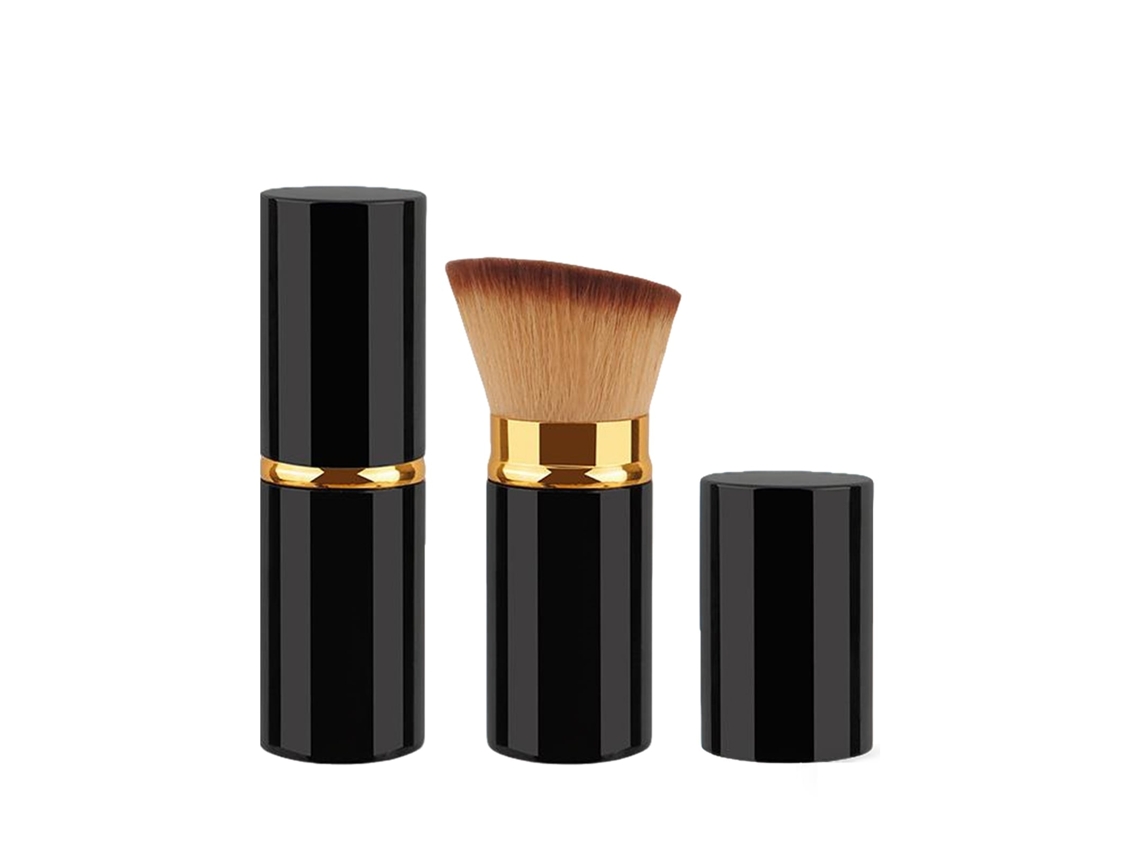 Pincel Multiuso para Blush e Base Grande Ângulo, Preto Dourado LAXISCREED