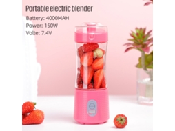 Liquidificador Portátil Primerox USB recarregável 380ml 6 lâminas para smoothies e shakes