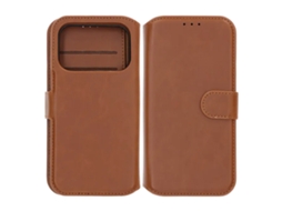 Capa Carteira Magnética Rvelon Para Iphone 17 Pro - Marrom