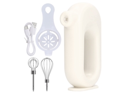 Batedeira Elétrica De Mão Com Carregamento Usb, Ajuste 4 Níveis, Batedor Ovos Elétrico, Espumador Leite Portátil Para Cozinha Doméstica, Bra