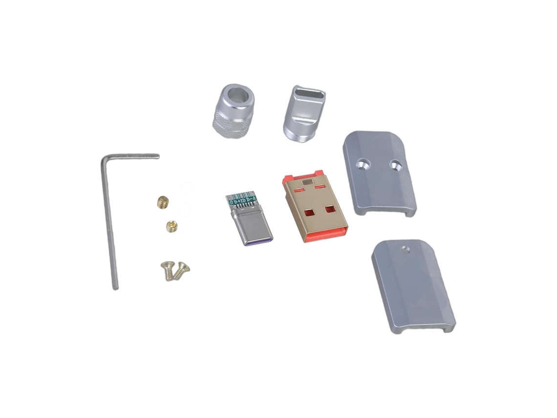 Conector Usb 2.0 Tipo C Macho, Carregamento Rápido De 65w,