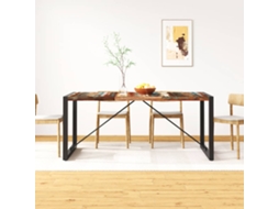 Vidaxl Mesa De Jantar Madeira Reciclada Maciça 180 Cm
